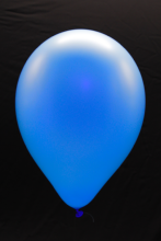 50 ballons ovales bleu fluo Ø30 cm