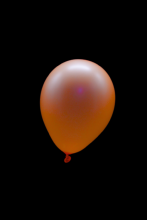 50 Ballons ovales orange fluo Ø13 cm