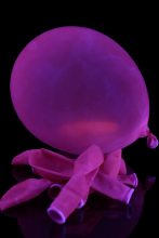 Ballon UV fluorescent Ø 23cm rose