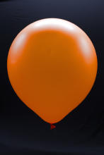 25 ballons ovales orange fluo Ø45 cm