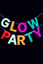 Guirlande Glow Party multicolore 