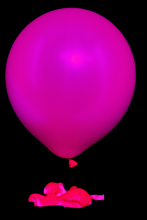 25 ballons ovales rose fluo Ø45 cm