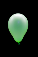 50 Ballons ovales vert fluo Ø13 cm