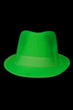 Chapeau fluo en tissu vert