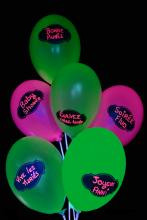 Ballon Fluo multicolore en lot de 10, accessoire de décoration - Couleur de  Nuit