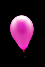 50 Ballons ovales rose fluo Ø13 cm