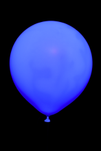 25 ballons ovales bleu fluo Ø45 cm