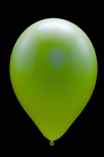50 ballons ovales jaune fluo Ø30 cm