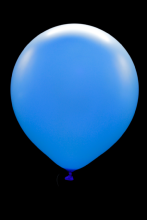 25 ballons ovales bleu fluo Ø45 cm