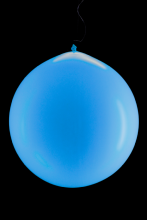 10 ballons ronds bleu fluo Ø60 cm