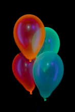 100 ballons fluo multicolore Ø 23cm