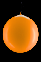 10 ballons ronds orange fluo Ø60 cm