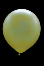 25 ballons ovales jaune fluo Ø45 cm