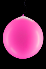 10 ballons ronds rose fluo Ø60 cm
