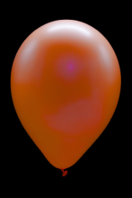 50 ballons ovales orange fluo Ø30 cm