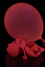 Ballon UV fluorescent  23cm rouge